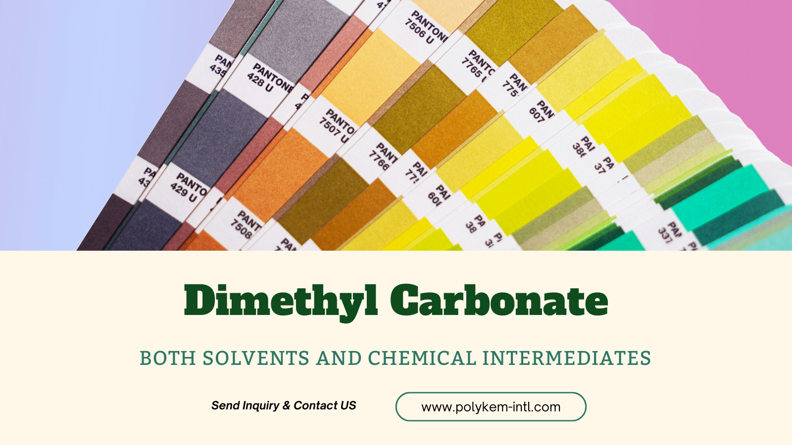 Polykem Dimethyl Carbonate (DMC): Parehong Solvent at Chemical Intermediate Dual Advantages