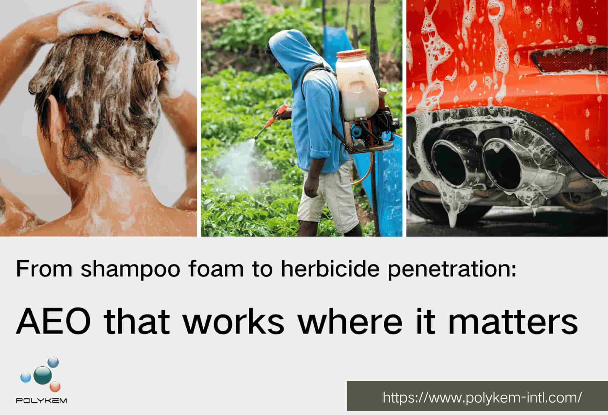 Mula sa shampoo foam hanggang sa herbicide penetration: AEO na gumagana kung saan ito mahalaga